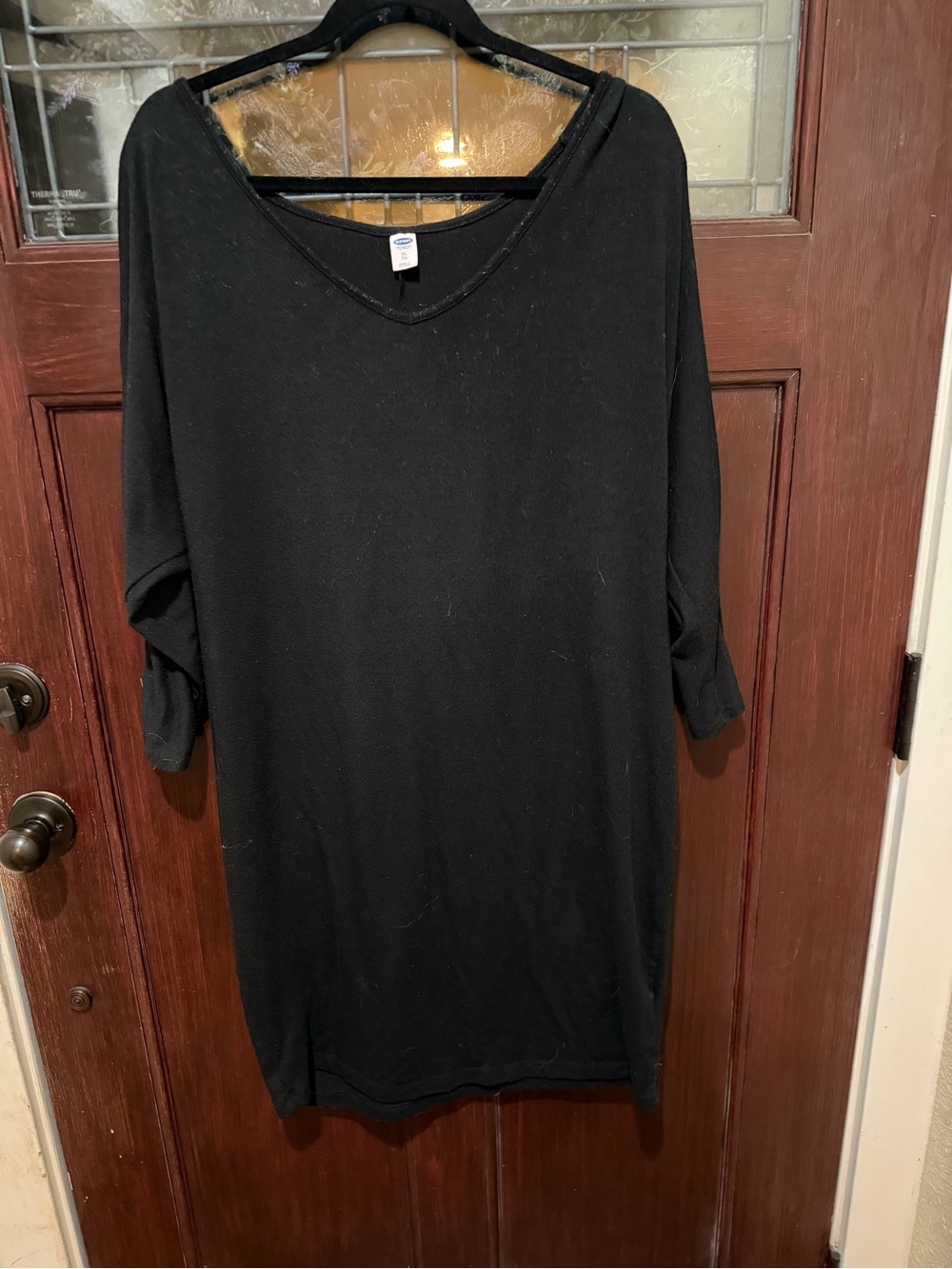 Old Navy Black V-Neck Tunic Top